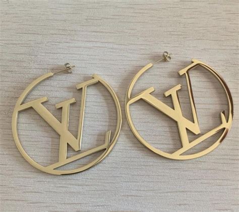 louis vuitton earrings and necklace|Louis Vuitton hoop earrings poshmark.